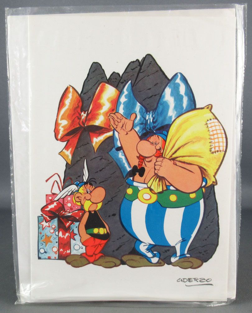 Asterix Exclusive Christmass 1976 Dargaud Card With Enveloppe Asterix Obelix Asterix Exclusive Christmass 1976 Dargaud Card With Enveloppe Asterix Obelix