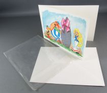 Asterix - Exclusive Christmass 1976 Dargaud Card with Enveloppe - Astérix Obelix & Panacea