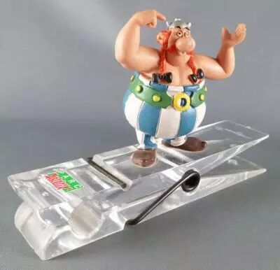 Asterix - Exclusive Park Asterix Desk Paper Holder with Comics Spain Pvc Figure - Obelix