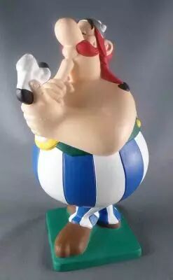 Asterix - Figurine Pl�tre Mako Moulage - Ob�lix & Id�fix