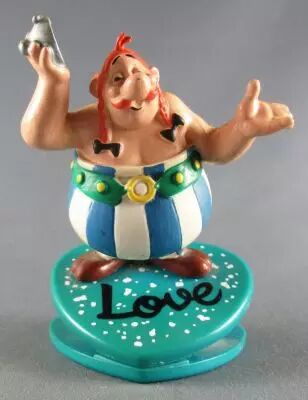 Asterix - Figurine PVC Bully - Obelix sur Pinces � Papier Love