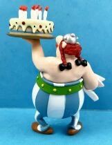 Ast&eacute;rix - Figurine PVC Plastoy - Ob&eacute;lix avec gateau d\'anniversaire