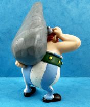 Asterix - Figurine PVC Plastoy - Obelix avec un Menhir