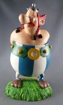 Asterix - Figurine Résine 16,5cm - Obélix Mains dans le Dos - Parc Asterix 2004