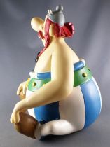 Asterix - Figurine Résine 21cm - Obélix Assis - Parc Asterix 2002