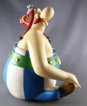 Asterix - Figurine Résine 21cm - Obélix Assis - Parc Asterix 2002