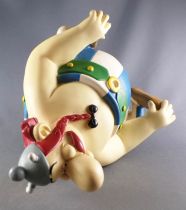 Asterix - Figurine Résine 21cm - Obélix Assis - Parc Asterix 2002
