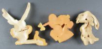 Asterix - Figurines Caoutchouc Plate Sinecure - Astérix Obélix Idéfix