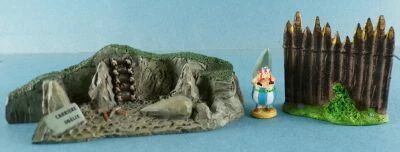 Asterix - Hachette Editions - Gaul\'s Village - #02 : Obelix + Quarry + Fence Mint Loose