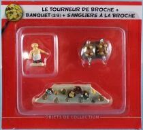 Asterix - Hachette Editions - Gaul\'s Village - #20 : Cook + Banquet (2/3) + Roosted Hogs Mint on Card