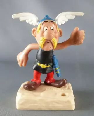 FIGURINE PLASTIQUE ASTERIX Obelix Vintage Années 90 Porte-Bouclier Gaul