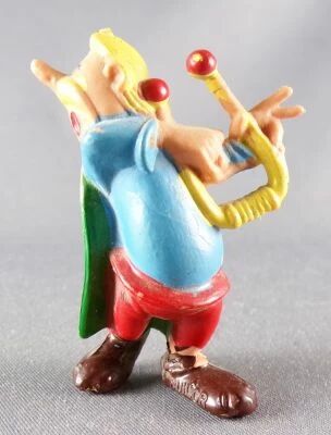 Asterix - Huilor 1967 - Figurine Premium - Assurancetourix Proche du Neuf