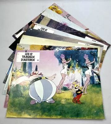 Ast�rix - Les 12 Travaux d\'Ast�rix (1976) - Jeu de 8 photos d\'exploitation Fran�aise