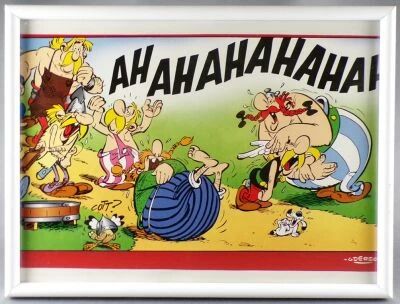 Asterix - Les Fous Rire d\'Ast�rix Le Cadeau de C�sar Encadr� - Albert Ren� Hachette 2010