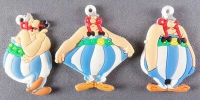 Asterix - Medaillon Pendentif Zaini 2104 - 3 Ob�lix Poses Diff�rentes