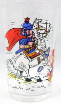 Asterix - Mustard glass Amora 1968 - Asterix and a roman horseman