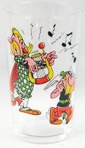 Asterix - Mustard glass Amora 1968 - Cacofonix singing