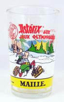 Asterix - Mustard glass Maille 1991 - Olympic Games #2 Speed Skating