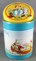 Asterix - Pandorino Cookies Tin Round box 40 Years 1999 - Pirates