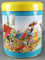 Asterix - Pandorino Cookies Tin Round box 40 Years 1999 - Pirates