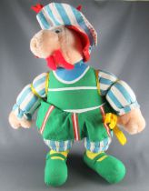 Asterix - Peluche 34 cm - Obelix Mousquetaire Vert - Parc Asterix 1991