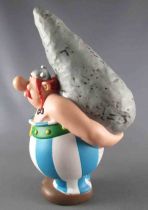 Asterix - Plastoy Plastic Money Bank - Obelix carrying Menhir