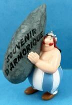 Asterix - Plastoy PVC Figure - Obelix with Menhir \ Souvenir of Armorica\ 