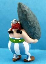 Asterix - Plastoy PVC Figure - Obelix with Menhir \ Souvenir of Armorica\ 