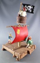 Asterix - Plastoy PVC Figure - Pirate Raft with Red Beard, Baba and Pegleg no Box