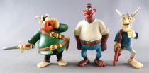 Asterix - Plastoy PVC Figure - Pirate Raft with Red Beard, Baba and Pegleg no Box