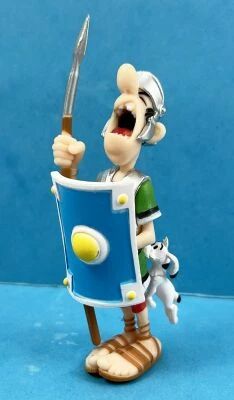 Asterix - Plastoy PVC Figure - Roman soldier bitten by Idefix