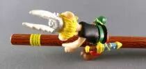  Asterix - Plastoy PVC Mini Figure Oberthur Pencil - 2 x Graphite Pencil with Asterix & Obelix