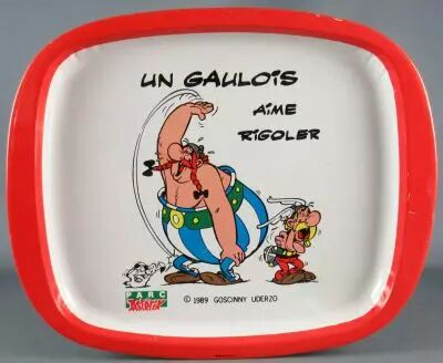 Asterix - Plateau Vide-Poche Parc Asterix 1989 - Un Gaulois aime rigoler...