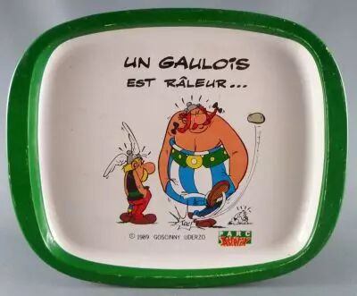 Asterix - Plateau Vide-Poche Parc Asterix 1989 - Un Gaulois est R�leur...