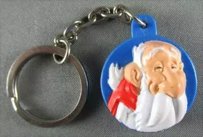 Asterix - Porte cl�s portrait en relief - Mini Babybel 2002 - Panoramix