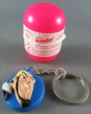 Asterix - Porte cl�s Portrait Relief - Mini Babybel 2002 - Amonbofis Neuf Boite Oeuf