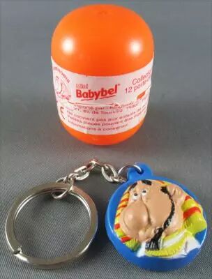 Asterix - Porte cl�s Portrait Relief - Mini Babybel 2002 - Numerobis Neuf Boite Oeuf