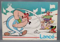 Asterix - Postal Card 1984 Franceco Albert René Goscinny Uderzo - Lancé (Throw)