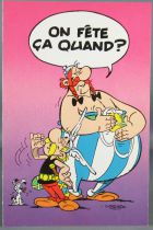 Asterix - Postal Card 1989 Albert René Goscinny Uderzo -  On fête ça quand?