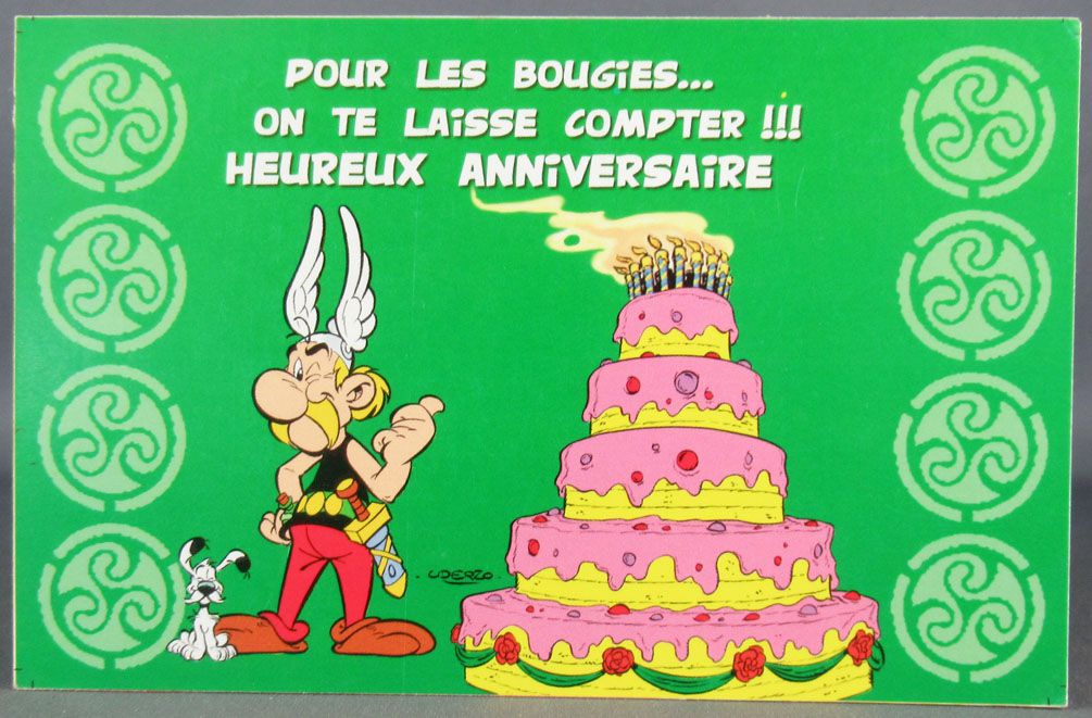 Asterix Postal Card 02 Editions D Art Albert Rene Goscinny Uderzo Hm230 Happy Birthday