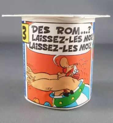 Asterix - Pot de Yoghourt Danone Kid Lait Entier - L\'Anniversaire N�3