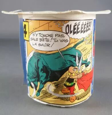Asterix - Pot de Yoghourt Danone Kid Lait Entier - La Corrida N�4