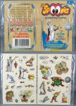 Asterix - Série Complète 5 Planches d\'Autocollants - Spoonies Panini 1999 Neuve Blister