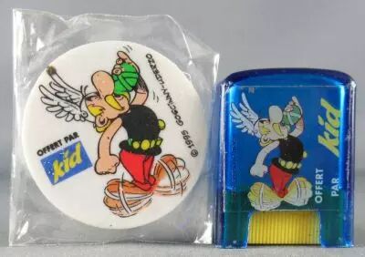 Asterix - Set �colier Gomme & Taille-crayon - Publicitaire Kid 1994/95