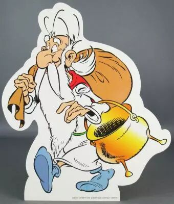 Asterix - Silhouette Plastique Promotionnelle Albert Ren� 2000 - Panoramrix