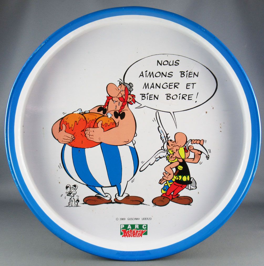 Asterix Tin Rond Tray Parc Asterix 19 Nous Aimons Bien Boire Et Bien Manger Asterix Tin Rond Tray Parc Asterix 19 Nous Aimons Bien Boire Et Bien Manger