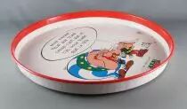 Asterix - Tin Rond Tray Parc Asterix 1989 - Nous n\'avons peur que d\'une chose...