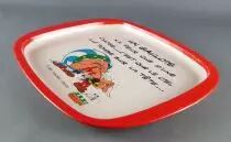 Asterix - Tin Tray Pocket Emptier Parc Asterix 1989 - Un Gaulois n\'a peur que d\'une chose...