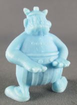 Asterix - Uni Lever (Malabar/Motta) 1974-84 - Figurine Monochrome - Obelix Bras dans le dos (Bleu Clair)