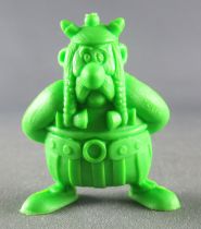 Asterix - Uni Lever (Malabar/Motta) 1980-84 - Figurine Monochrome - Obelix Bras dans le dos (Vert Clair)